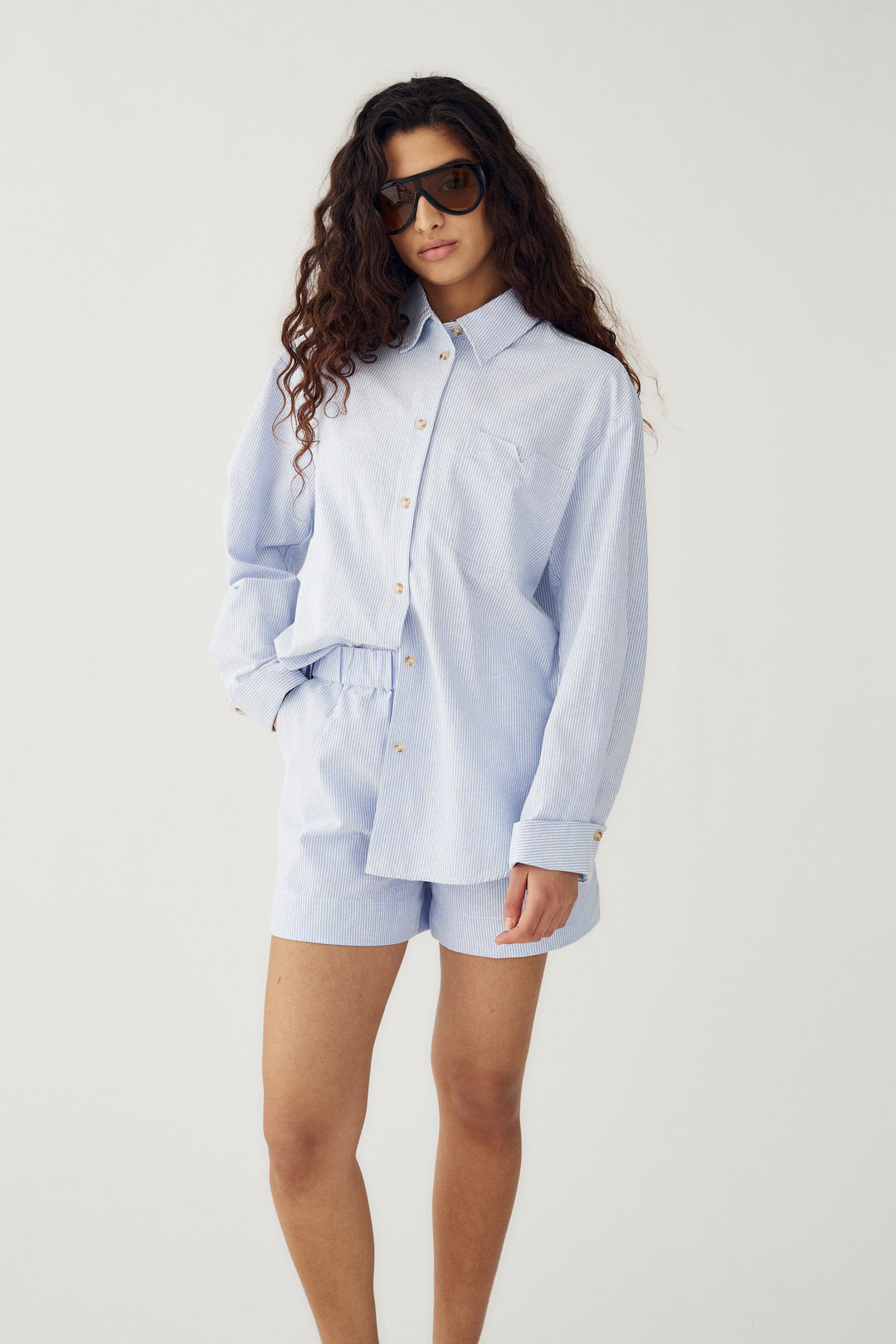 Noella - Marlon Shirt 14820001 - 1419 - Dorla Blue Stripe Skjorter 