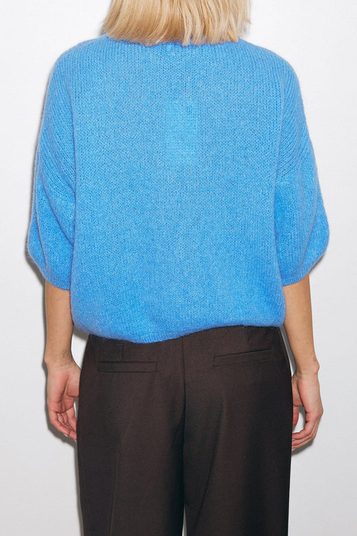 Noella - Mimi Knit Jumper - Sky blue Strikbluser 