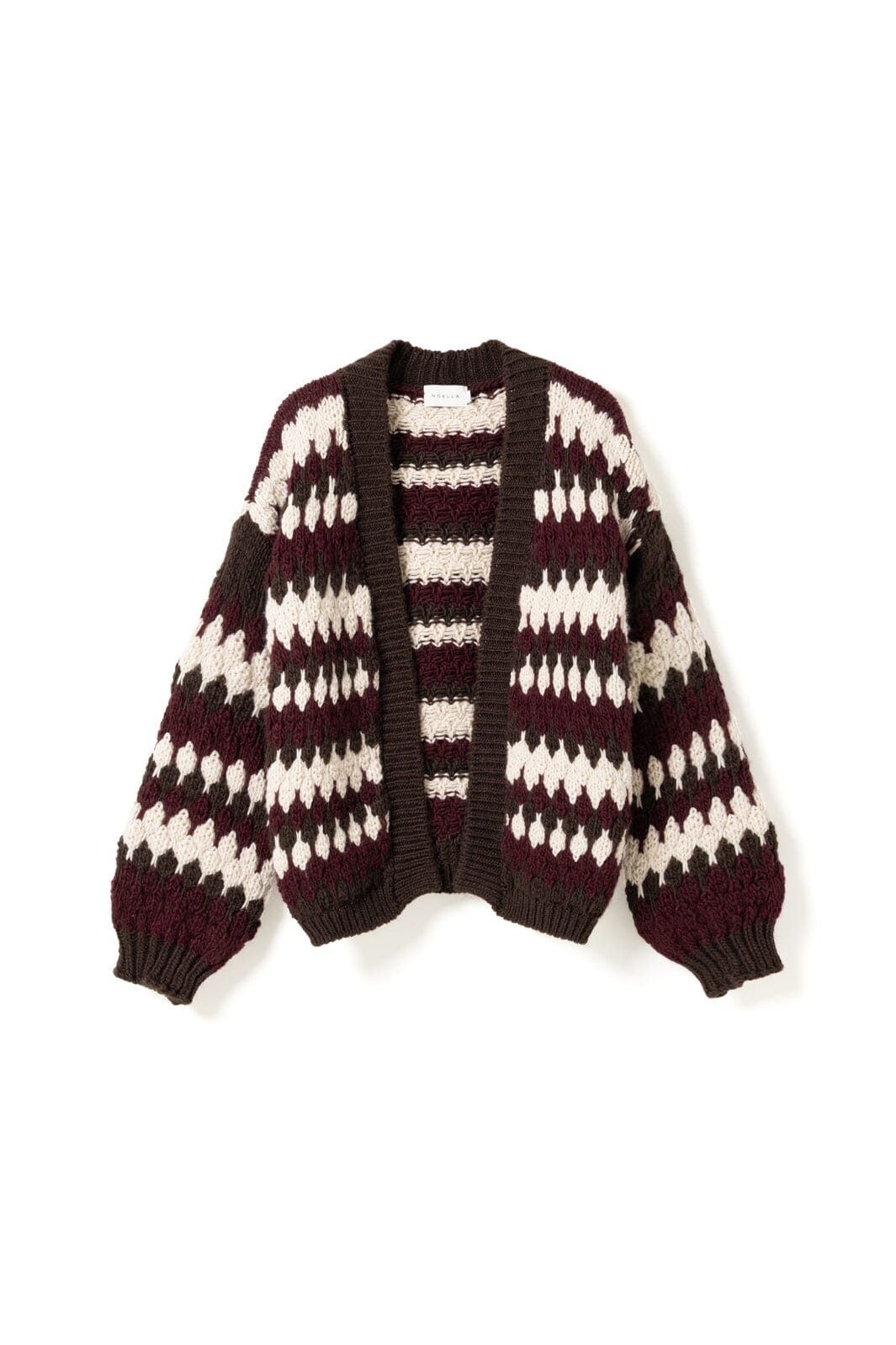 Noella - N-Fora Knit Cardigan 16870002 - 1528 - Deveen Burgundy Mix
