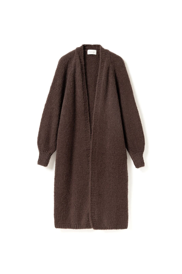 Noella - N-Fora Long Knit Cardigan 11430001 - 548 - Dark Brown