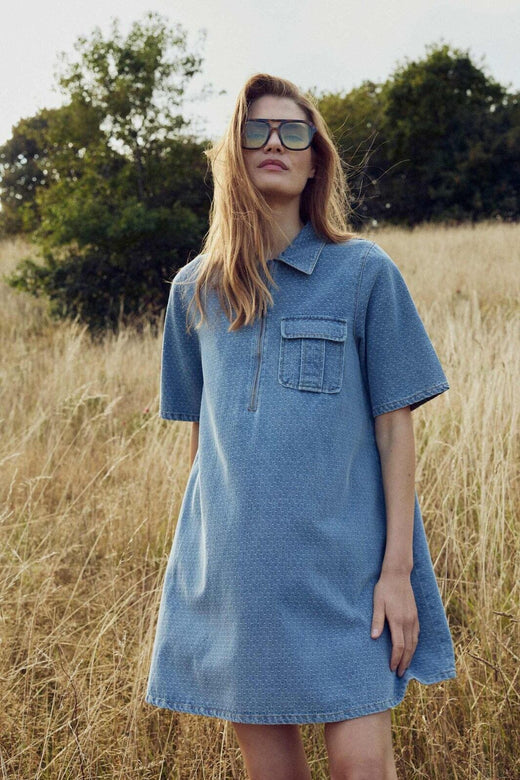 Noella - N-Jozie Z Dress 15560001 - 1056 - Vintage Blue Wash Kjoler 