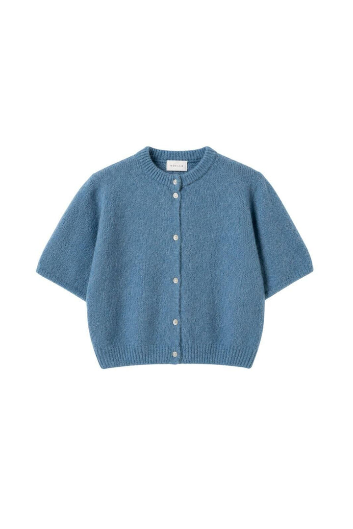 Noella - N-Kae Ss Knit Cardigan 15950003 - 1542 - Jeans Melange Cardigans 