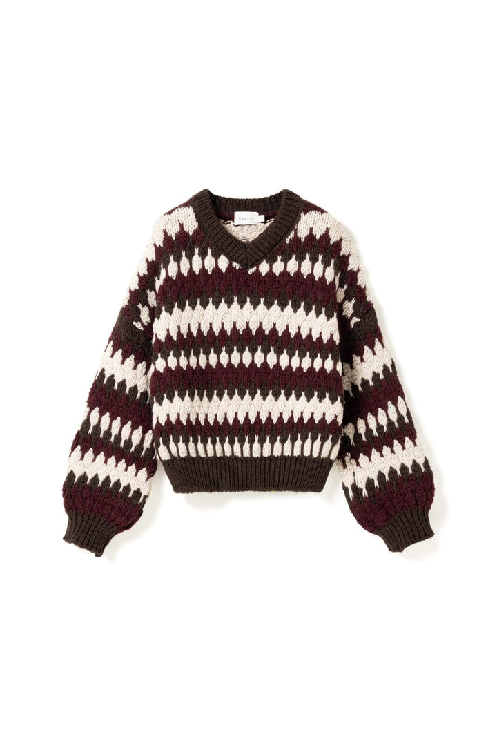 Noella - N-Laia Knit 16870001 - 1528 - Deveen Burgundy Mix