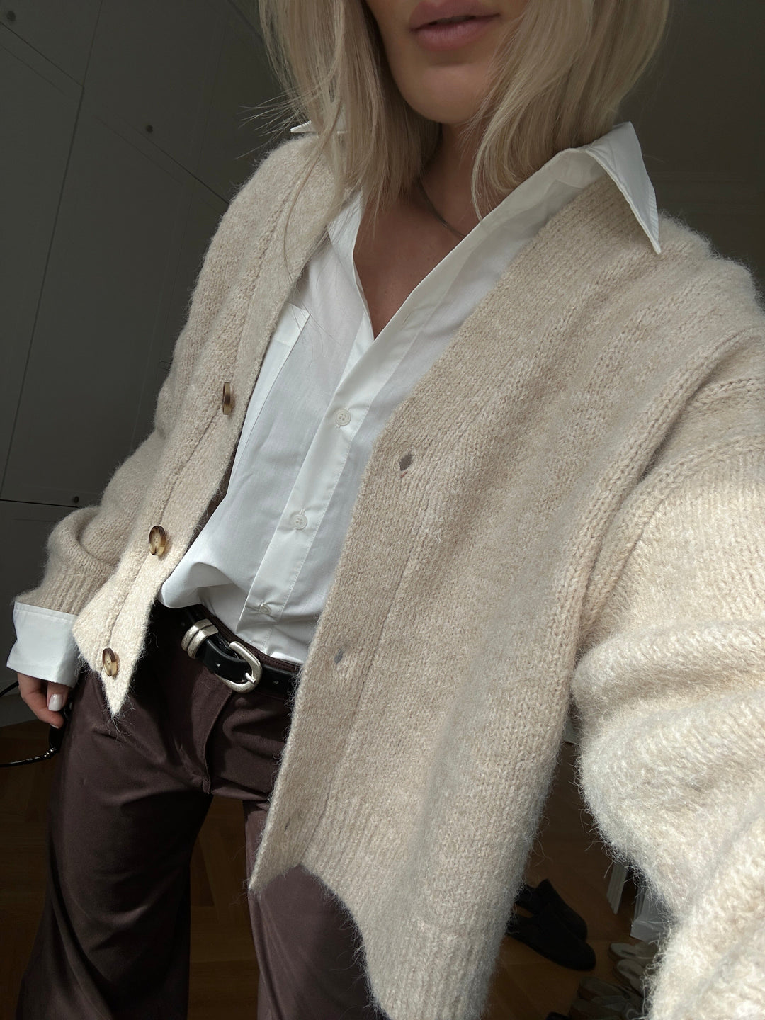 Noella - N-Laiana Knit Cardigan 16100001 - 023 - Beige Cardigans 