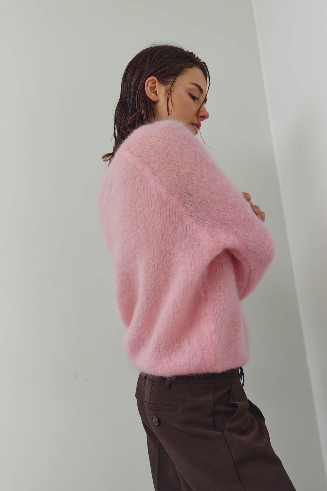 Noella - N-Latora Knit 15250002 - 1279 - Baby Pink Strikbluser 