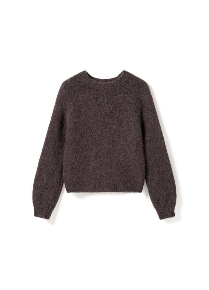 Noella - N-Latora Knit 15950002 - 674 - Chocolate Strikbluser 