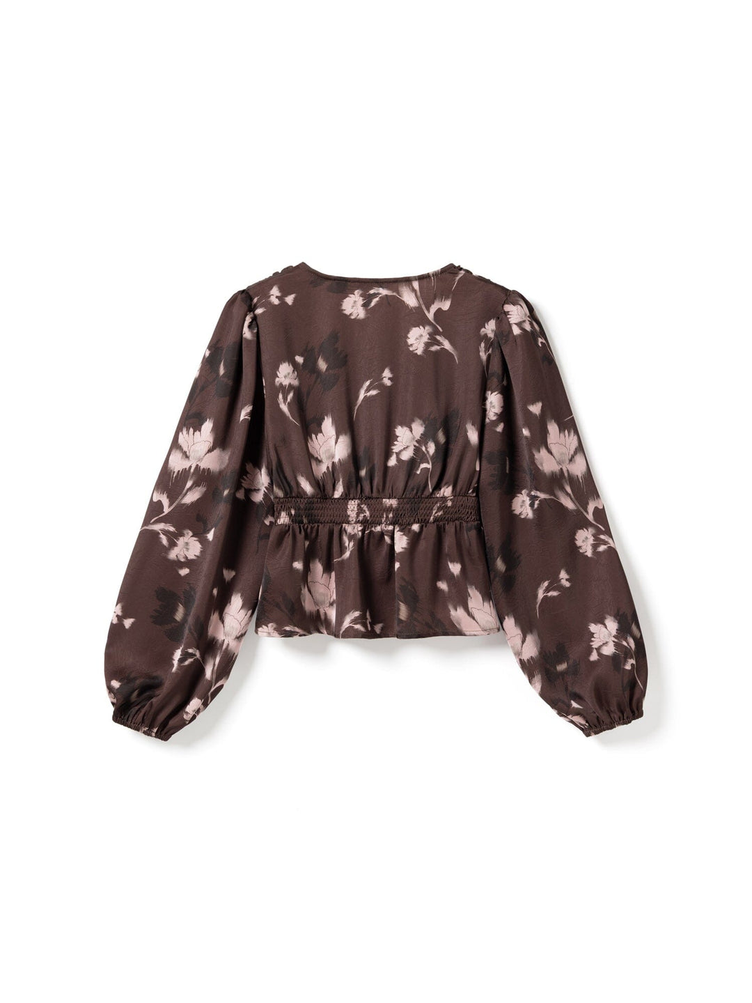 Noella - N-Lilith Ls Top 15910002 - 1473 - Dena Burgundy Print Skjorter 