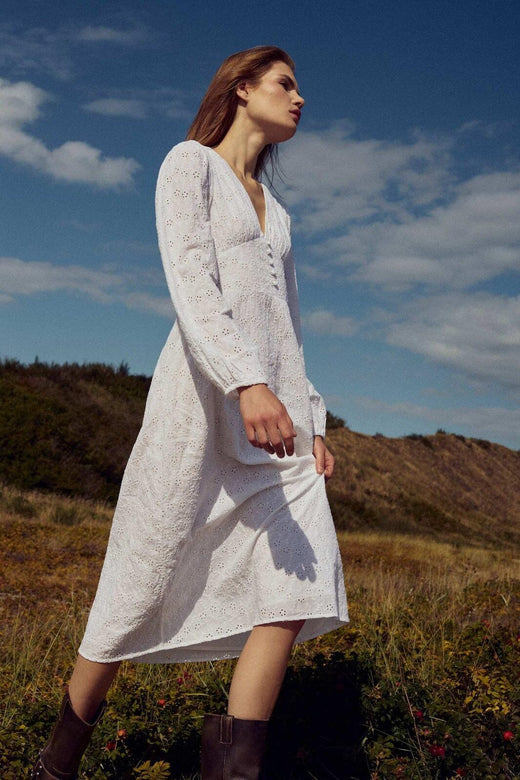 Noella - N-Lilith Maxi Dress 13650004 - 028 - White Kjoler 