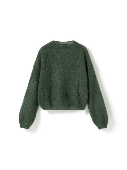 Noella - N-Lillee Knit 17030001 - 984 - Leaf Green Strikbluser 