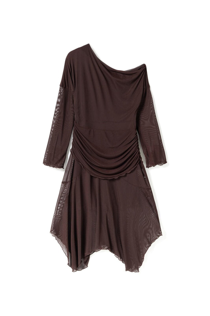 Noella - N-Linzee Ls Dress 15300008 - 1506 - Dark Chocolate