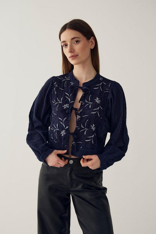 Noella - N-Ludmilla Blouse 17020001 - 1535 - Midnight Blue Bluser