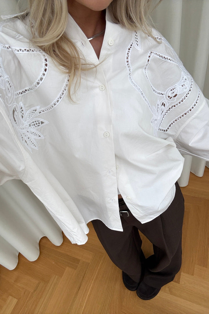 Noella - N-Maisy Shirt 15050002 - 028 - White Skjorter 
