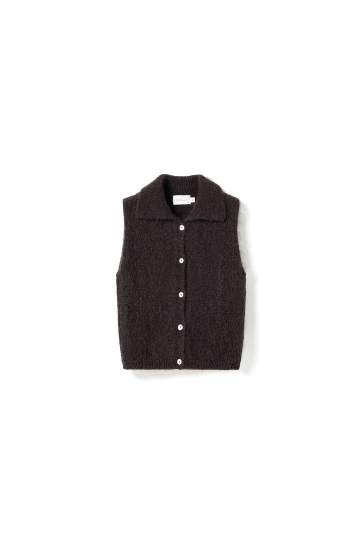 Noella - N-Makana Knit Vest 16770002 - 1021 - Chocolate Brown