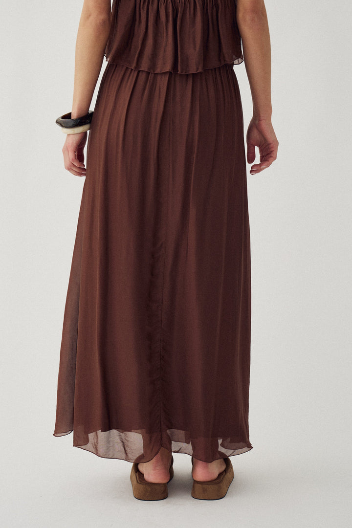 Noella - N-Makoa Skirt 15650002 - 674 - Chocolate Nederdele 