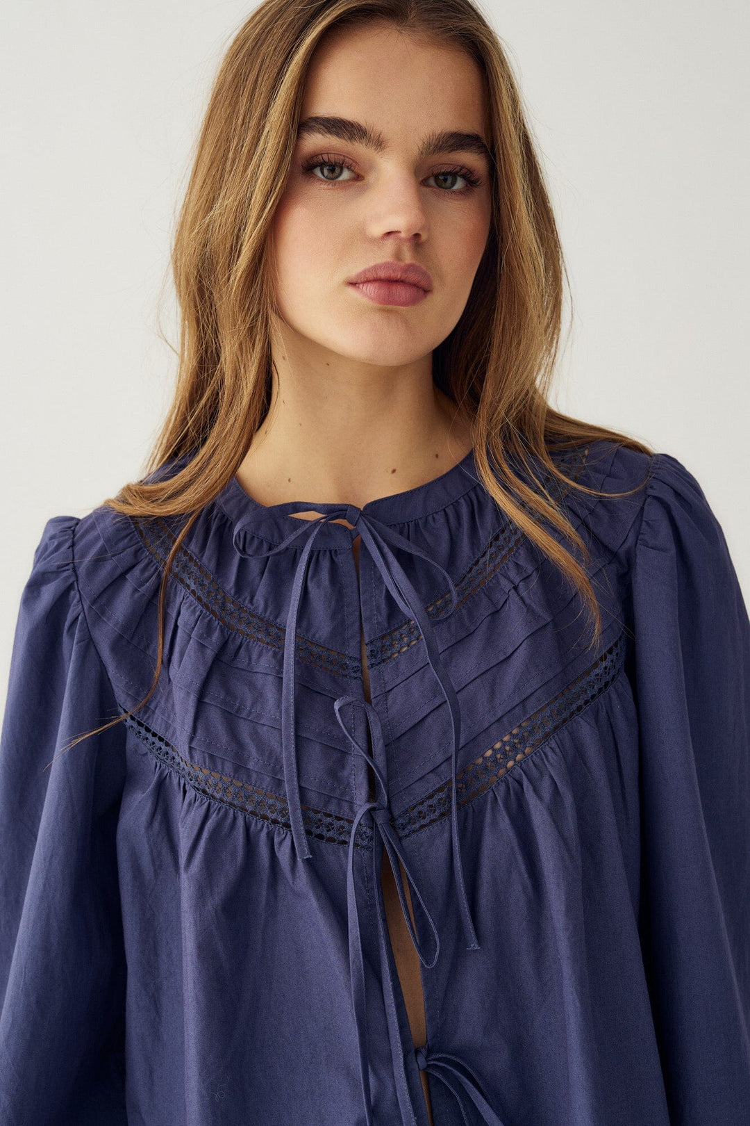Noella - N-Marceline Blouse 15050001 - 1004 - Dusty Blue Bluser 