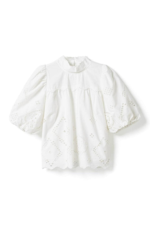 Noella - N-Marilyn Blouse 15070002 - 1249 - White Bluser 