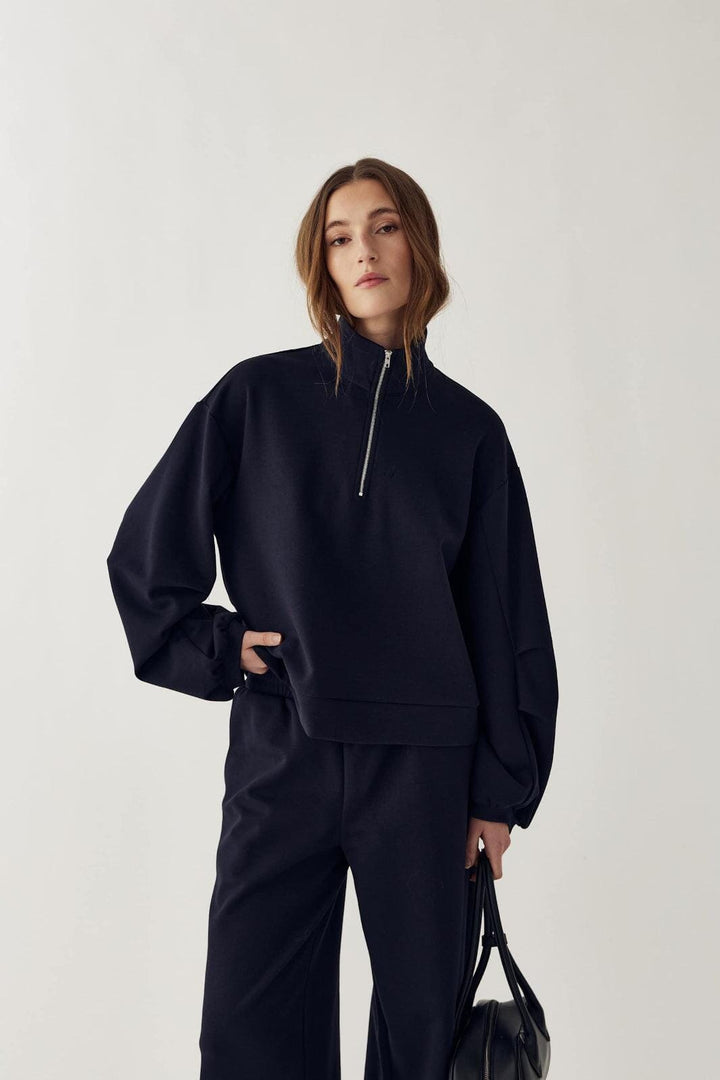 Noella - N-Marina Top 14940008 - 007 - Navy Sweatshirts 