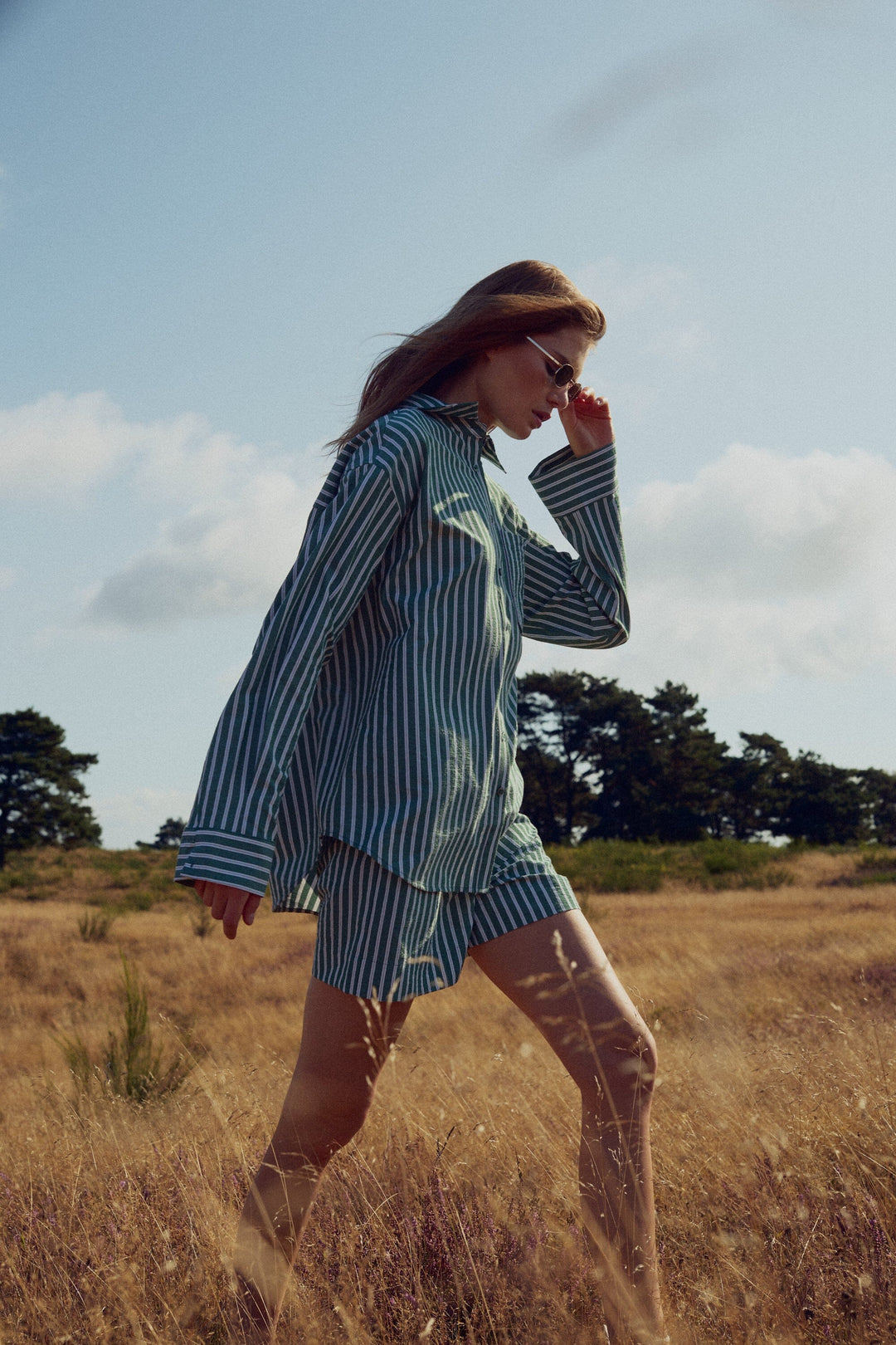 Noella - N-Marlon Shirt 15640001 - 1452 - Drayton Green Stripe Skjorter 