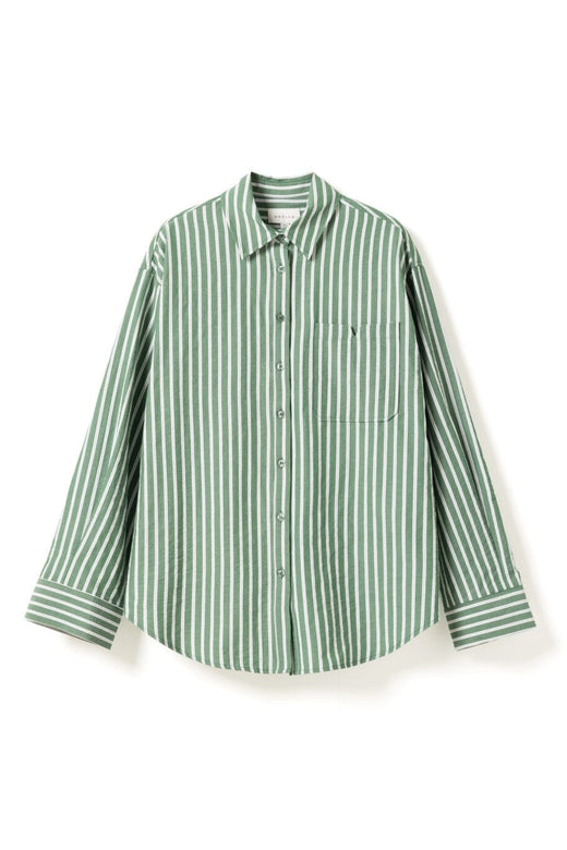 Noella - N-Marlon Shirt 15640001 - 1452 - Drayton Green Stripe