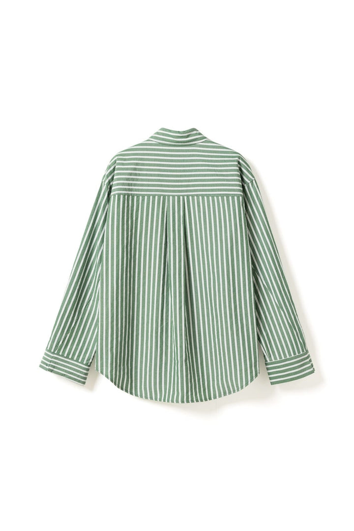 Noella - N-Marlon Shirt 15640001 - 1452 - Drayton Green Stripe