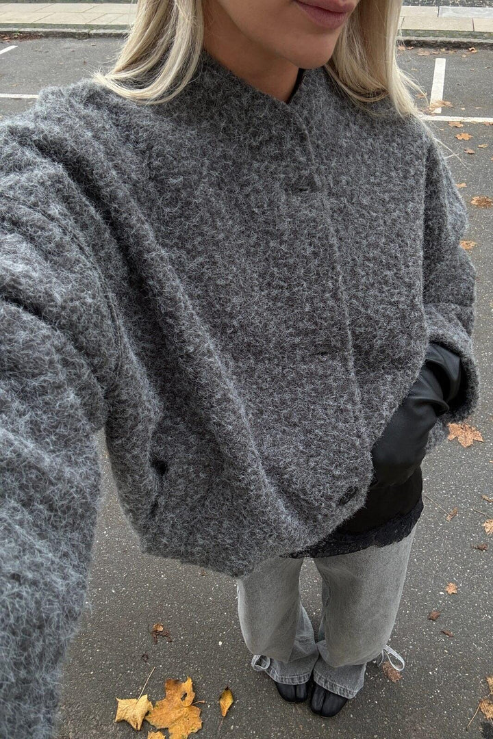 Noella - N-Marnie Jacket 15920001 - 019 - Dark Grey Melange Jakker 