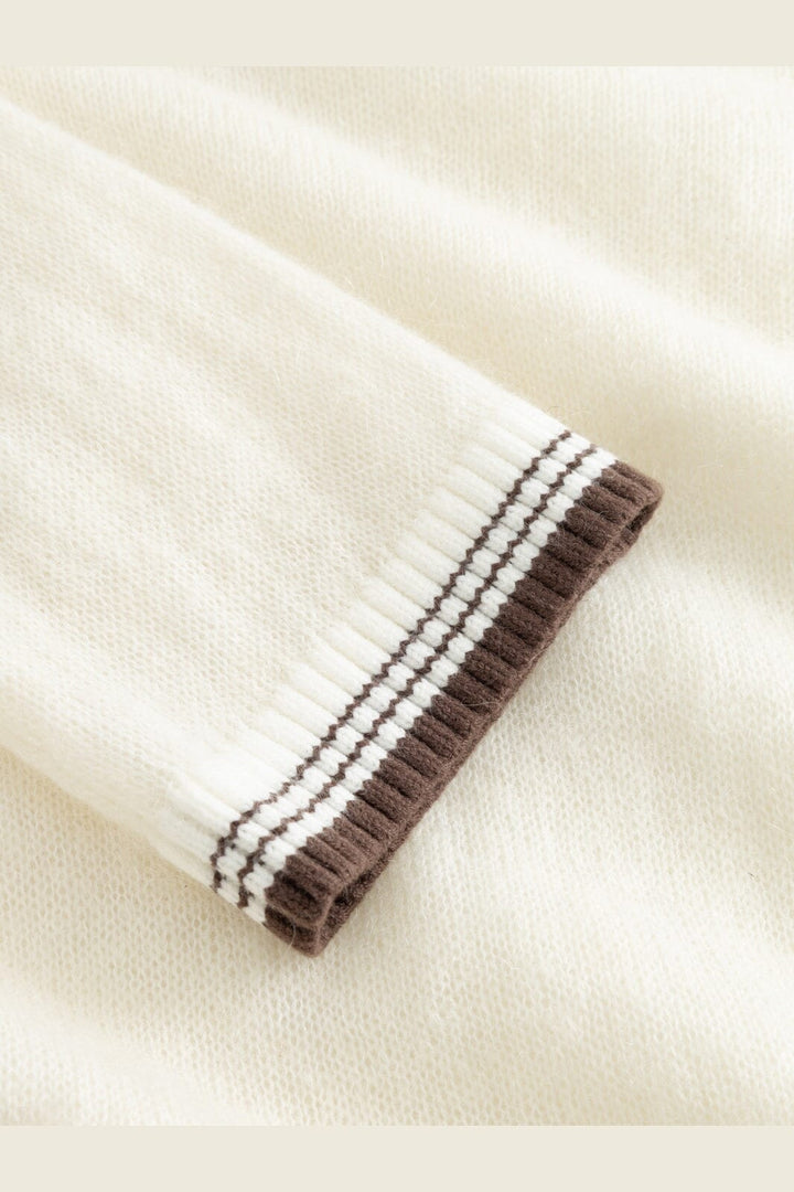 Noella - N-Marthy Ls Knit 16400002 - 1502 - Ivory Brown