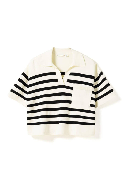 Noella - N-Maryann Knit 15540001 - 1454 - Darryll Black Stripe Strikbluser 