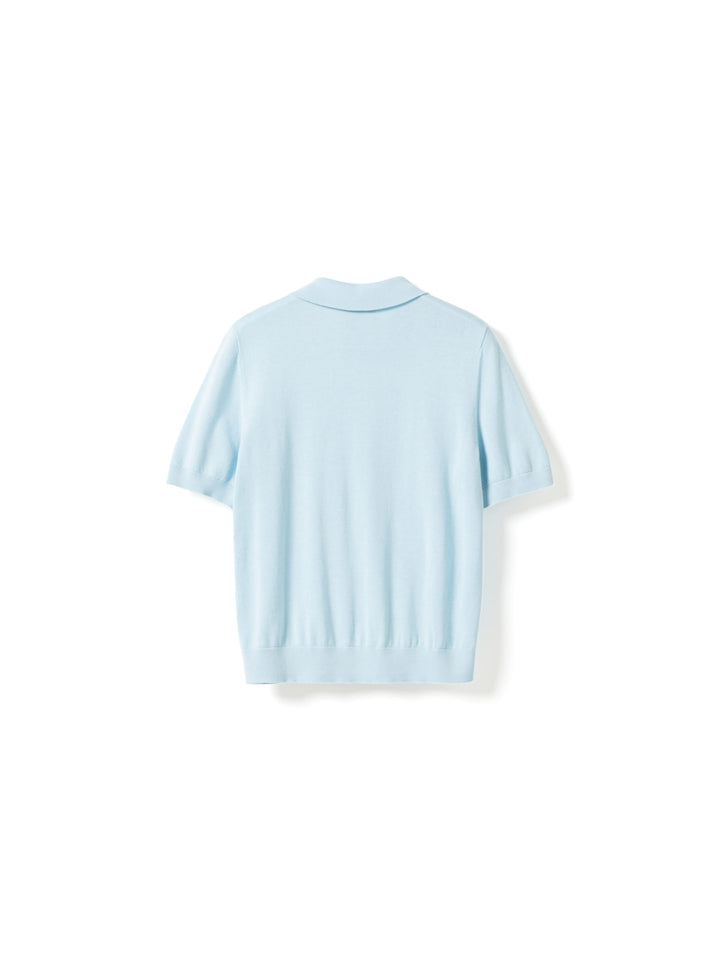 Noella - N-Maxine Ss Knit 14990003 - 975 - Air Blue Strikbluser 