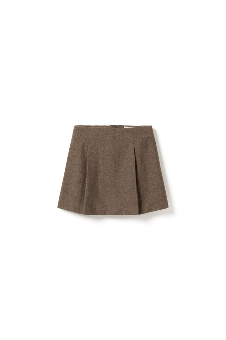 Noella - N-Maybelle Skirt 16180002 - 1488 - Brown Herringbone