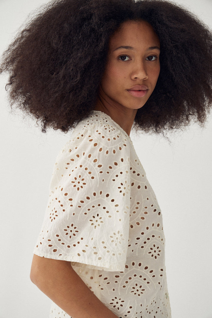 Noella - N-Mika Blouse 15760002 - 974 - Ivory Bluser 