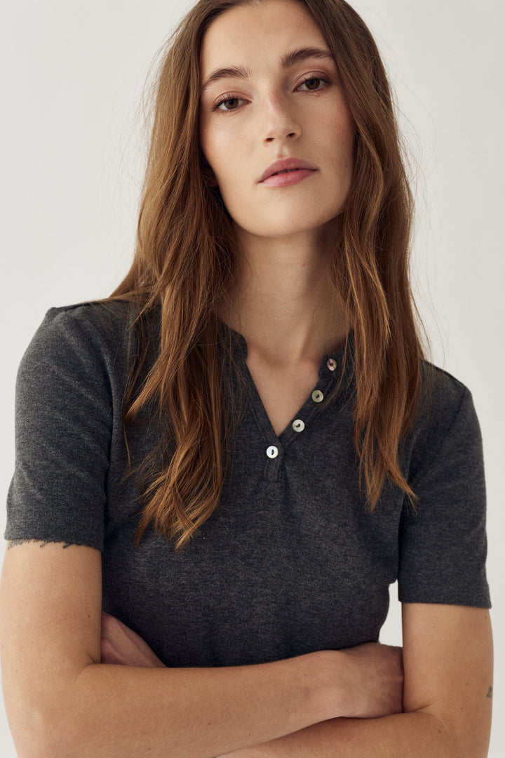 Noella - N-Milla Top 14090004 - 019 - Dark Grey Melange T-shirts 