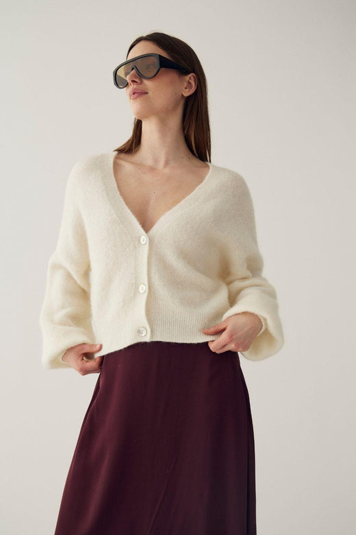 Noella - N-Morene Knit Cardigan 16690002 - 006 - Offwhite Cardigans 