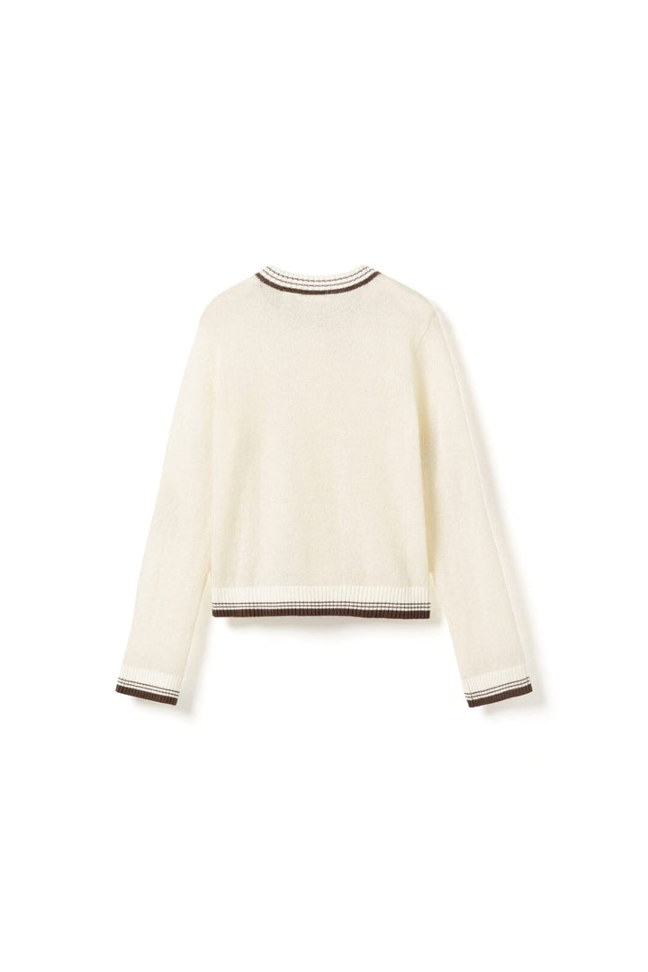 Noella - N-Nattie Knit Cardigan 16400003 - 1502 - Ivory Brown