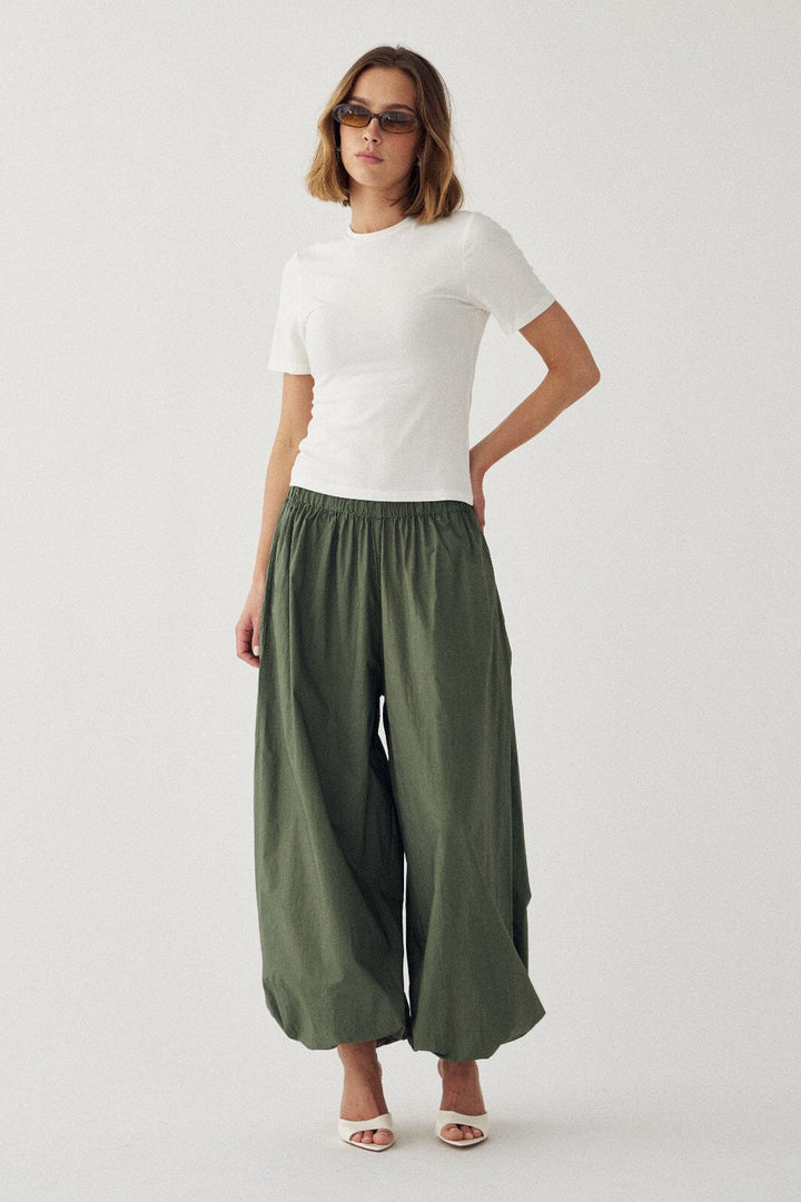 Noella - N-Nerine Pants 16610001 - 1468 - Green Leaf Bukser 