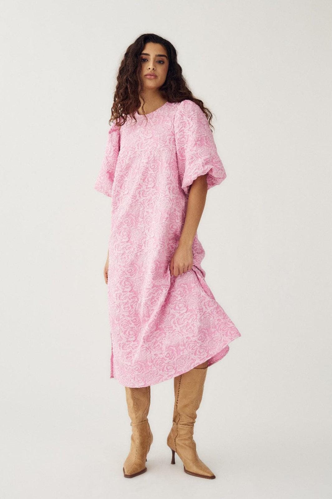 Noella - N-Pastis Long Dress 14840001 - 1279 - Baby Pink Kjoler 