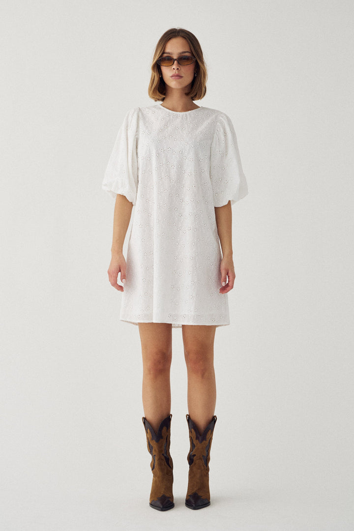 Noella - N-Pastis Short Dress 13650003 - 028 - White Kjoler 