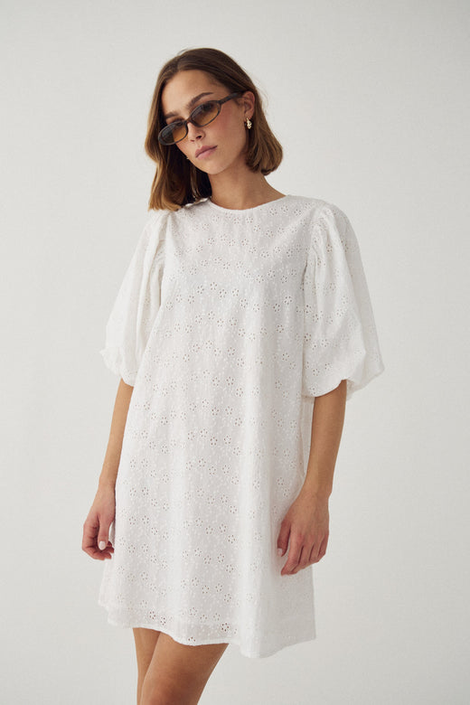 Noella - N-Pastis Short Dress 13650003 - 028 - White Kjoler 