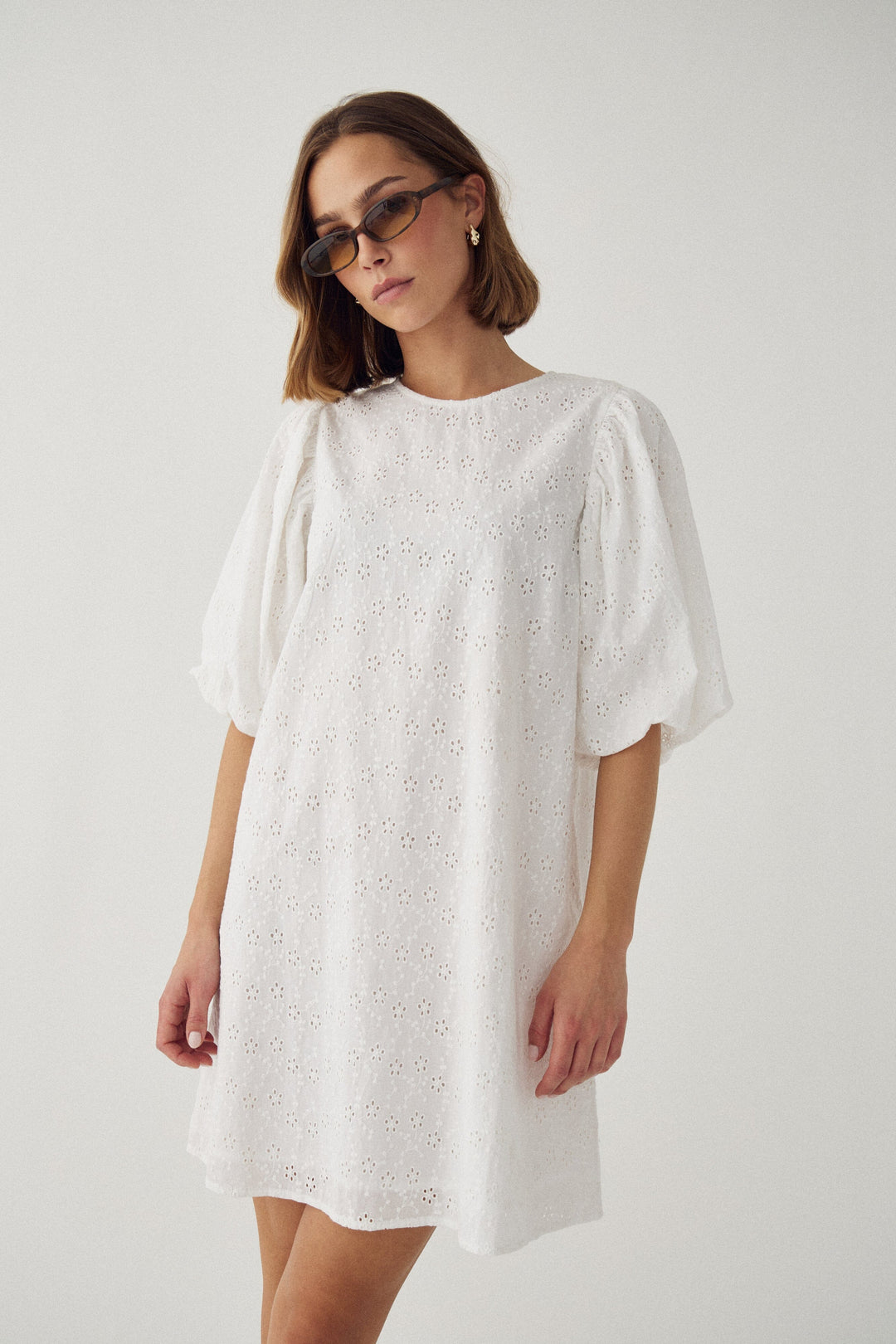 Noella - N-Pastis Short Dress 13650003 - 028 - White Kjoler 