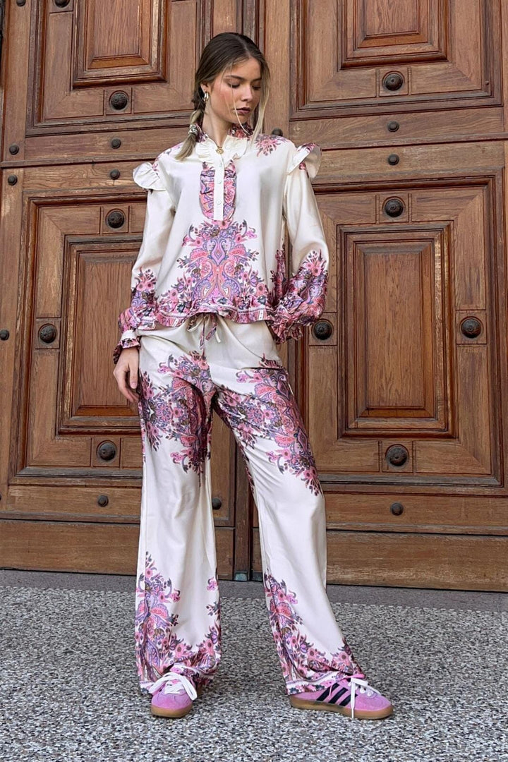 Forudbestilling - Noella - Sally Pants 14790004 - 1422 - Drusella Print Bukser 