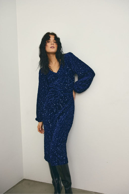 Noella - Teagan Lg Dress 11640044 - 1213 - Navy Blue