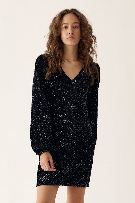 Noella - Teagan Sh Dress - 004 Black Kjoler 