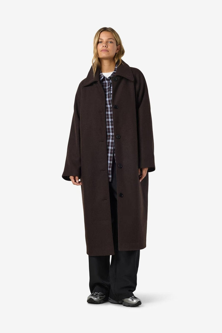 Noisy May - Nmalicia Carcoat - 5024118 Chocolate Brown Melange