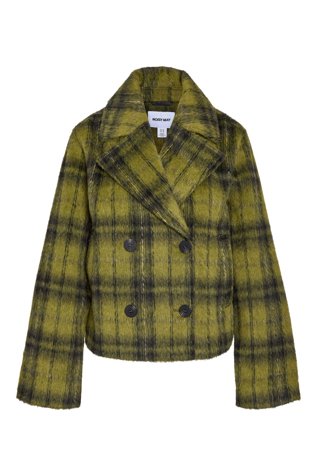 Noisy May - Nmchristina Check Jacket - 5096018 Avocado Checks