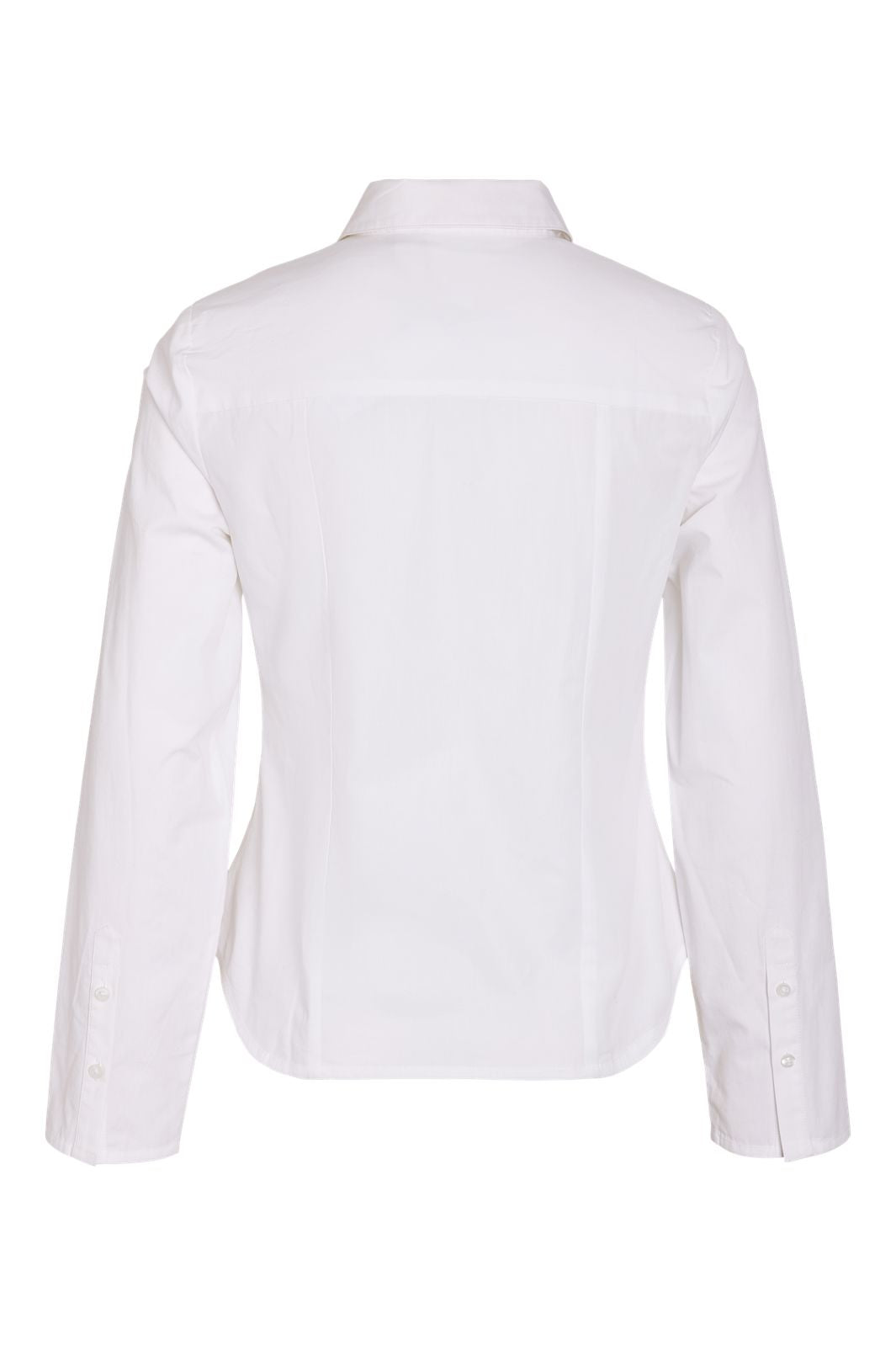 Noisy May - Nmemma L/S Fitted Shirt - 5190525 Bright White