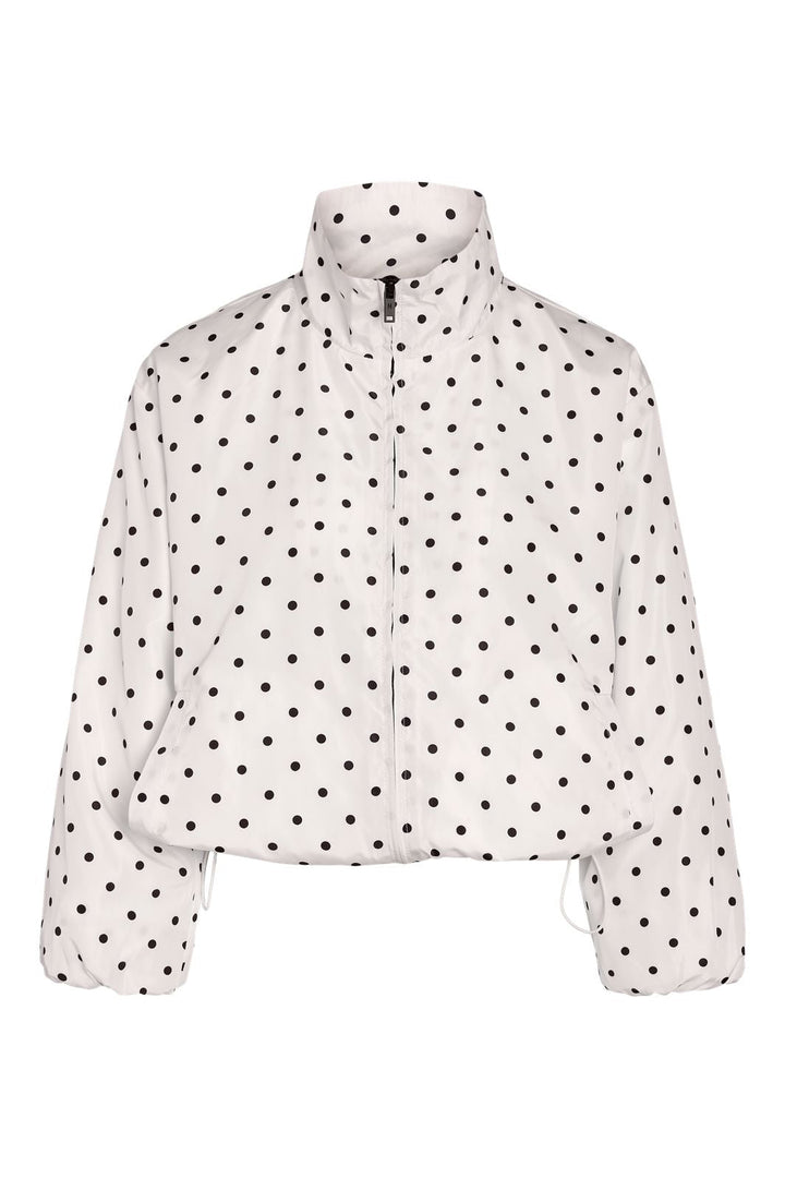 Noisy May - Nmessa Dot L/S Jacket - 5230693 Bright White Black Dots