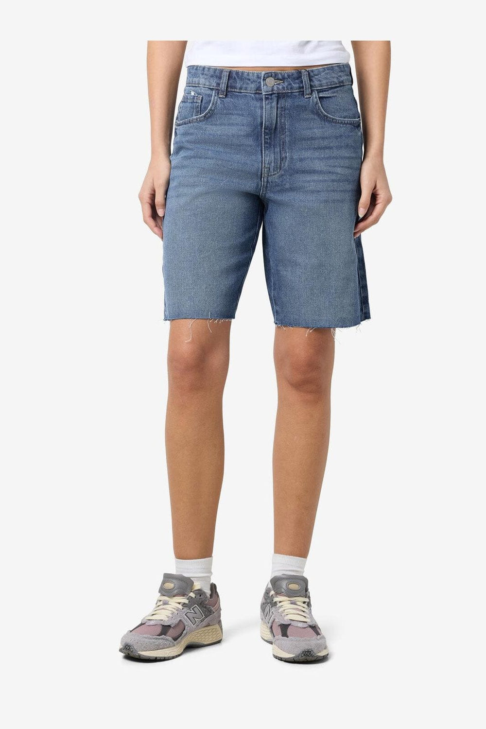 Noisy May - Nmholla Nw Loose Shorts Az426Mb - 4723673 Medium Blue Denim
