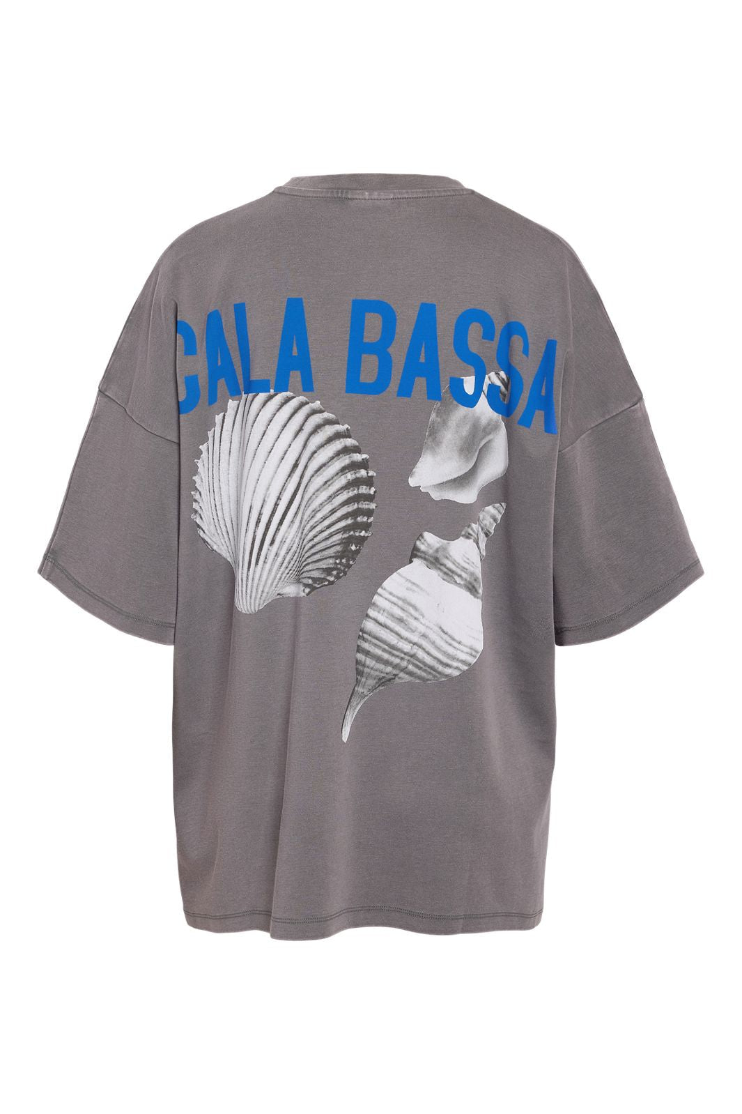 Précommande - Noisy May - Nmkim Unisex Washed T-Shirt - 4880987 Charcoal Gray Sea Shells (Acid Wash)