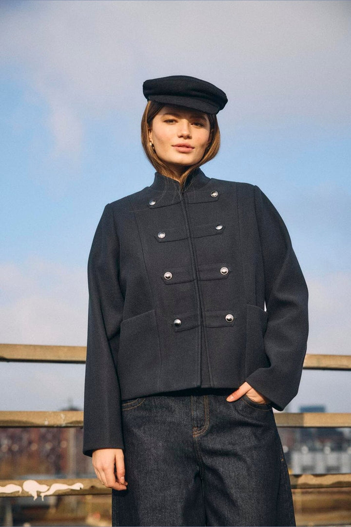 Noisy May - Nmleena Military Jacket - 5135649 Blue Graphite