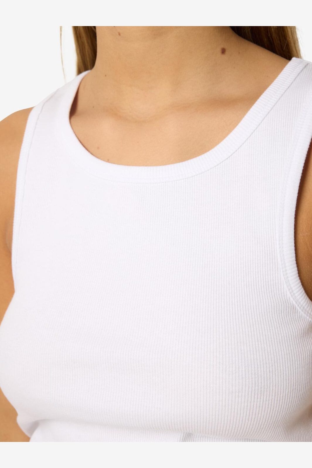 Noisy May - Nmmaya S/L Regular Tank Top - 4698569 Bright White