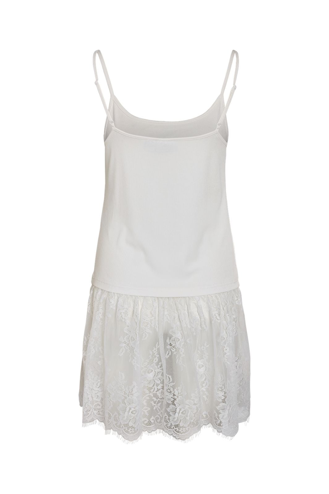 Noisy May - Nmnille Singlet Lace Top /Tnt9 - 5133279 Bright White